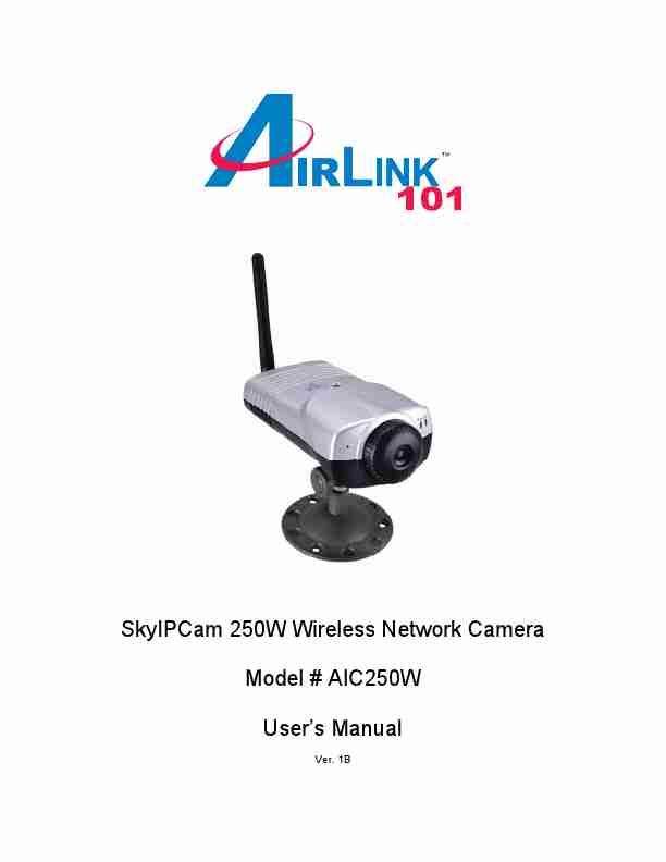 Airlink101 Security Camera AIC250W-page_pdf